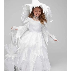 Chasing Fireflies Midnight White Witch Costume Size 6